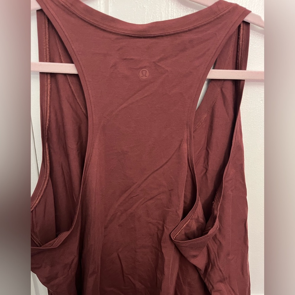 NWT Lululemon Burgundy/Rust Racerback Tank Size 20